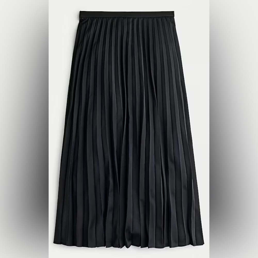 J. Crew Sz 8 Pleated A-Line Midi Skirt